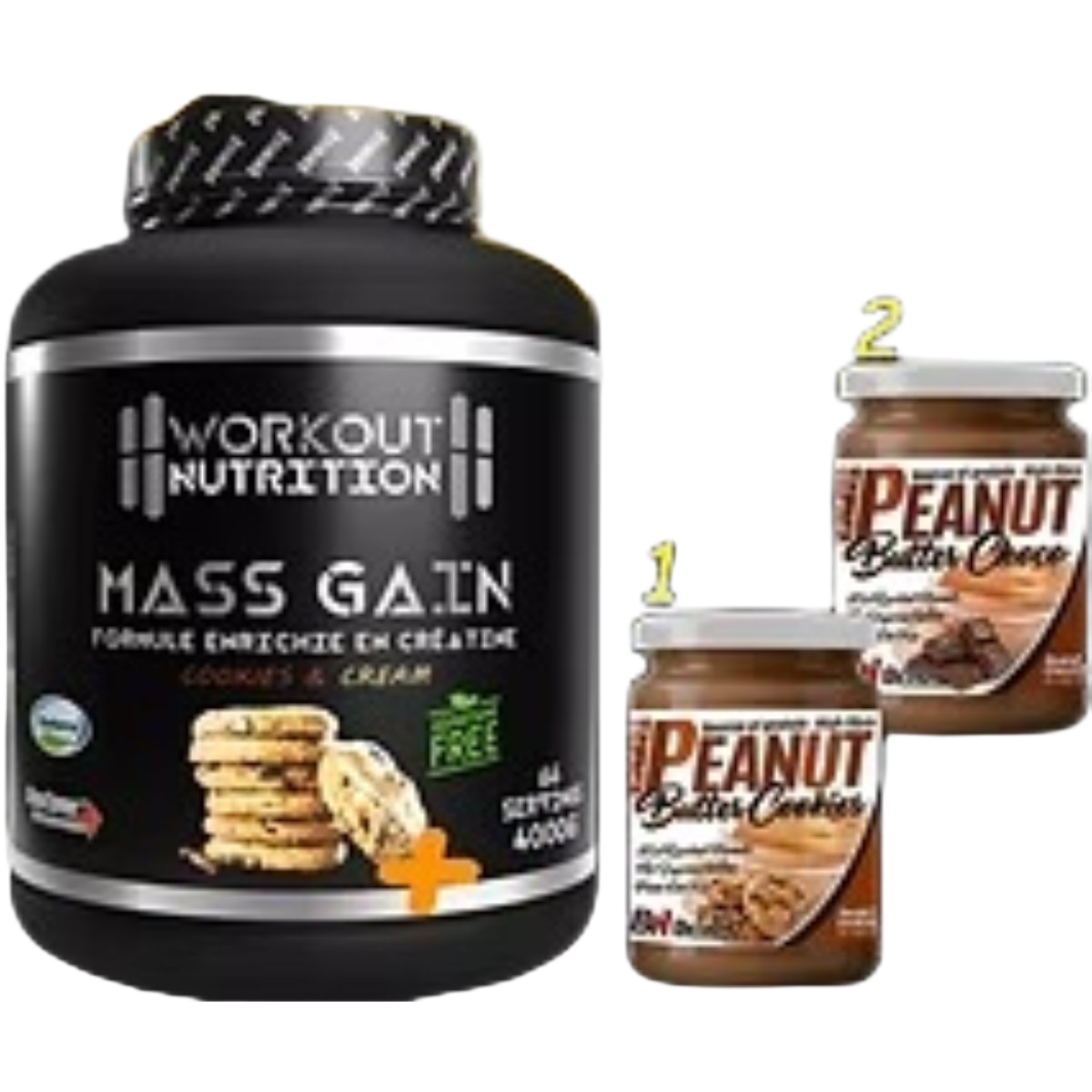 PACK MASS Gainer WKT 4kgs + Peanut butter 350g